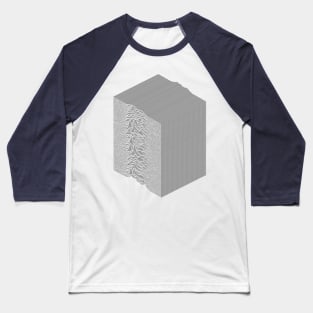 3D Unknown Pleasures Inspired Graphic Design Artwork Baseball T-Shirt